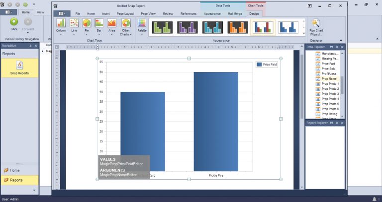 Drag & Drop Chart Creator